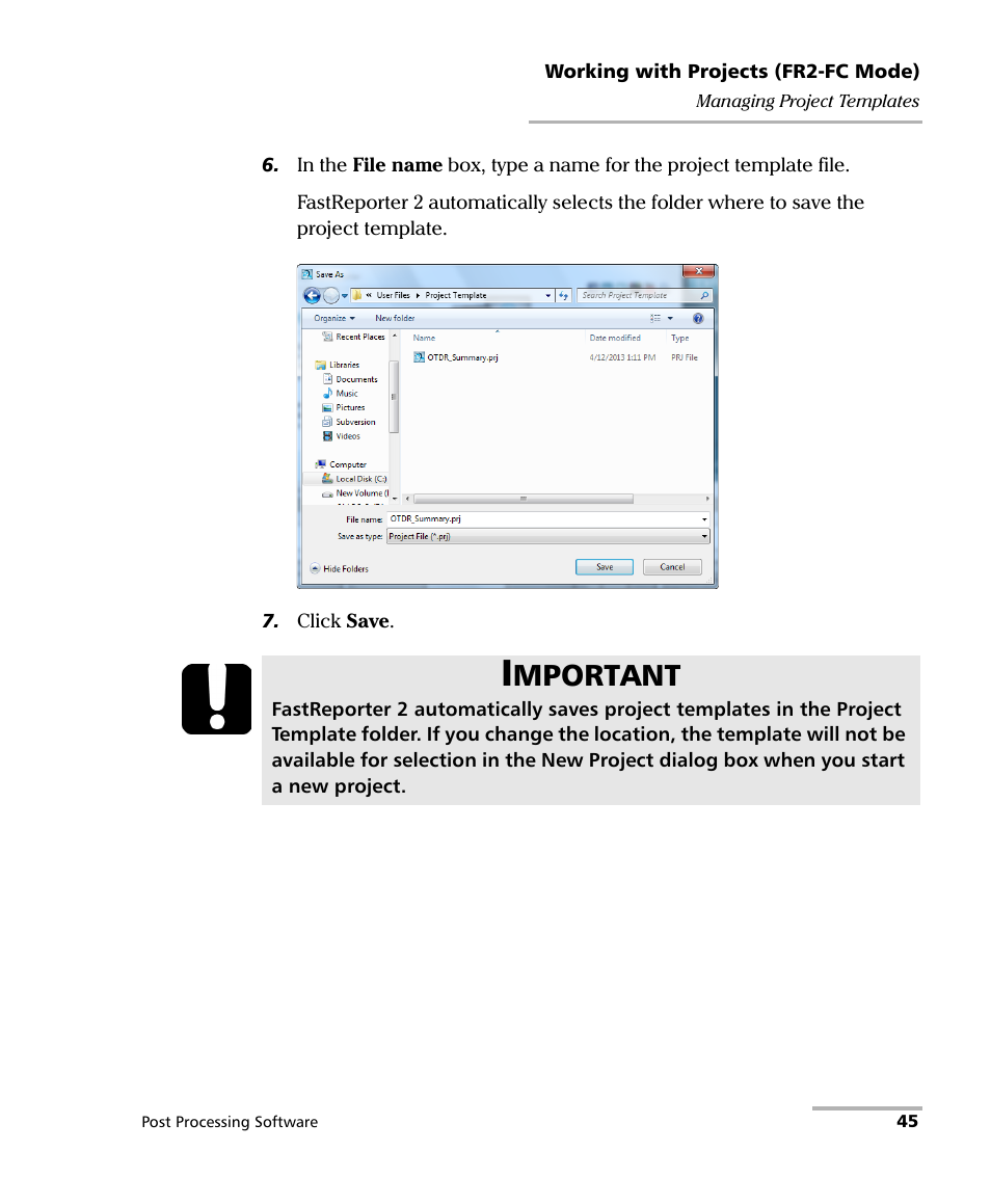 Mportant | EXFO FastReporter 2 User Manual | Page 55 / 396