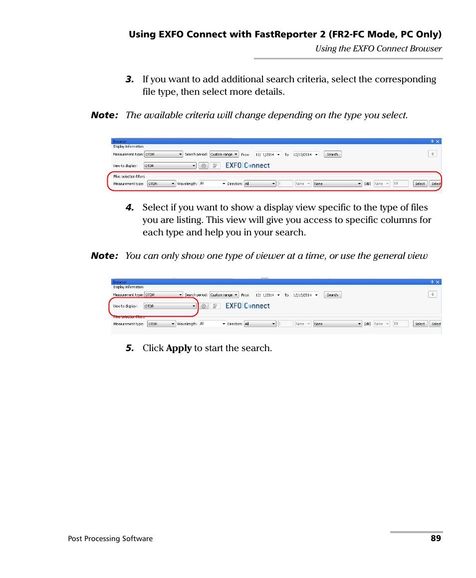 EXFO FastReporter 2 User Manual | Page 99 / 396