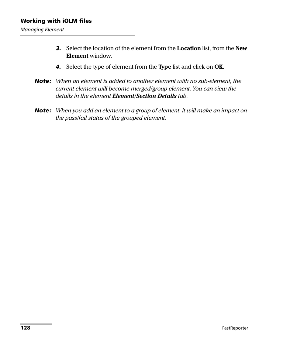 EXFO FastReporter Data Post-Processing Software User Manual | Page 134 / 256