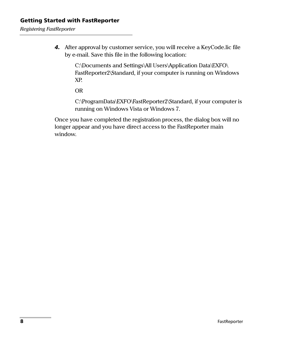 EXFO FastReporter Data Post-Processing Software User Manual | Page 14 / 256