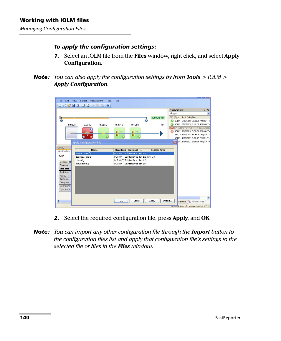 EXFO FastReporter Data Post-Processing Software User Manual | Page 146 / 256