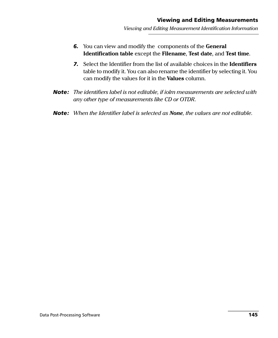 EXFO FastReporter Data Post-Processing Software User Manual | Page 151 / 256