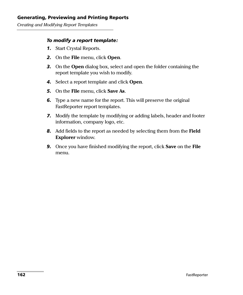 EXFO FastReporter Data Post-Processing Software User Manual | Page 168 / 256
