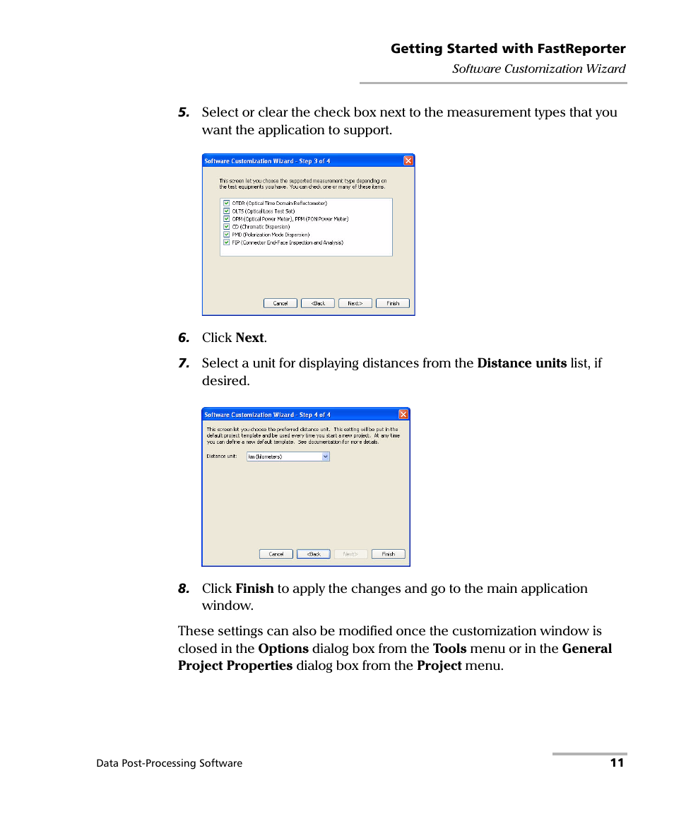 EXFO FastReporter Data Post-Processing Software User Manual | Page 17 / 256