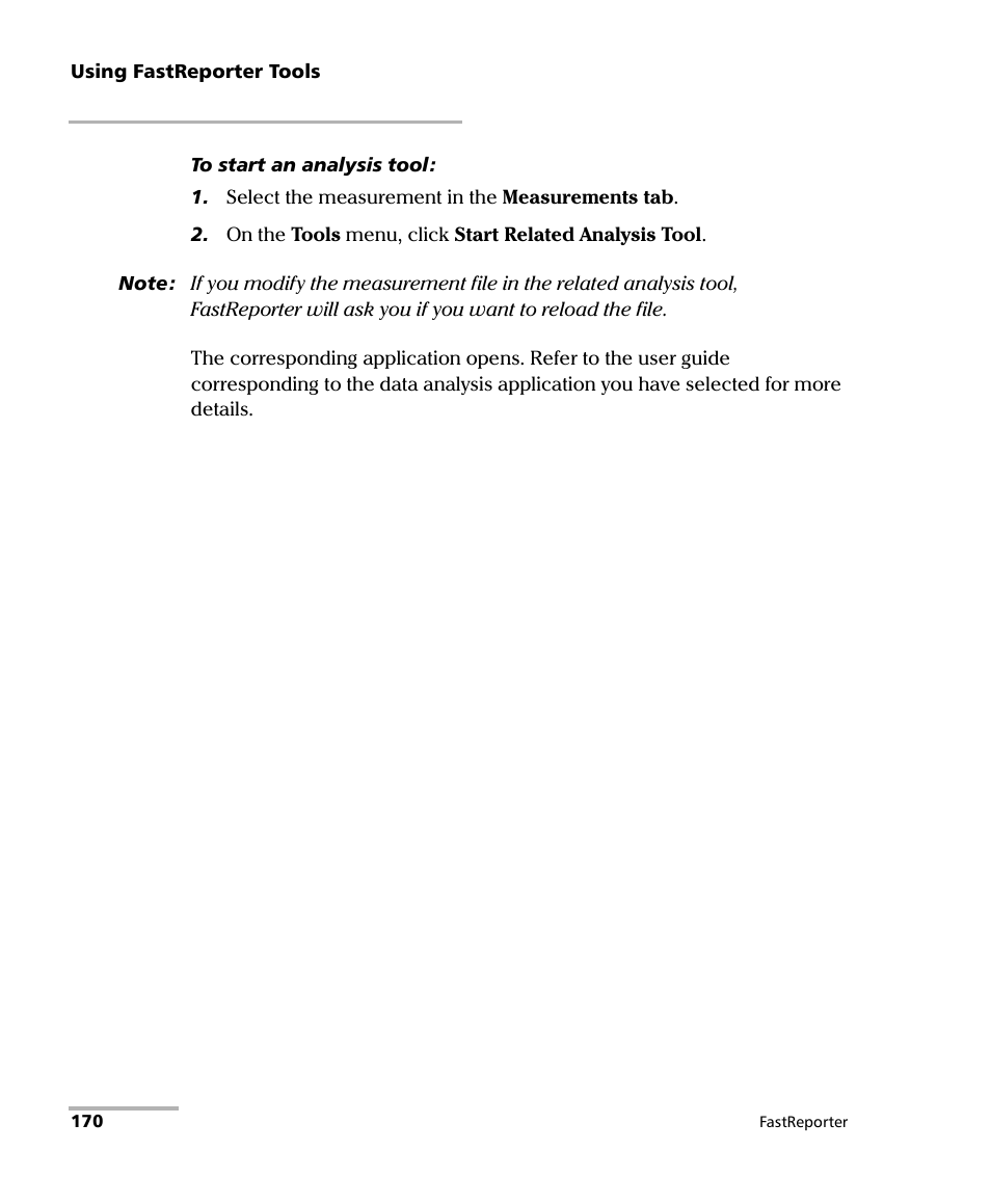 EXFO FastReporter Data Post-Processing Software User Manual | Page 176 / 256
