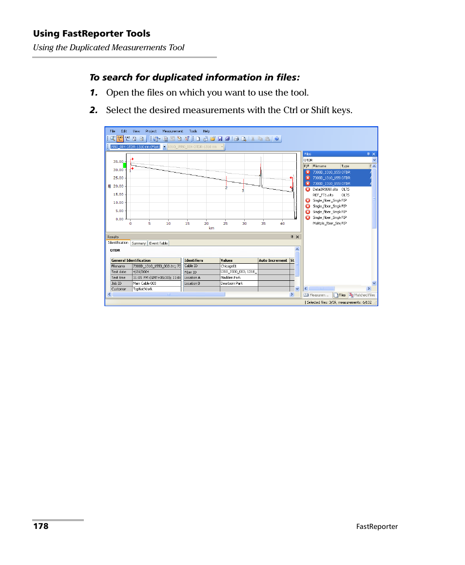 EXFO FastReporter Data Post-Processing Software User Manual | Page 184 / 256
