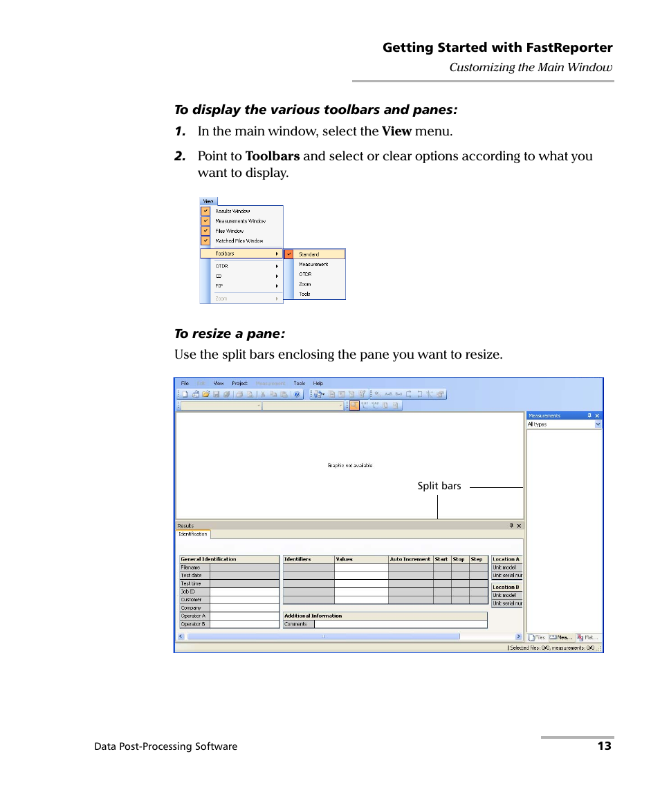 EXFO FastReporter Data Post-Processing Software User Manual | Page 19 / 256