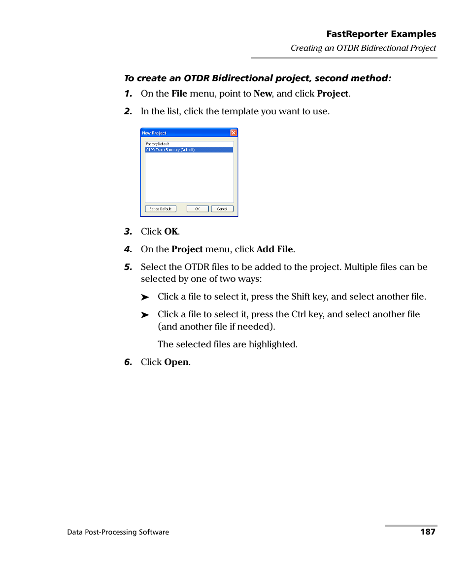 EXFO FastReporter Data Post-Processing Software User Manual | Page 193 / 256