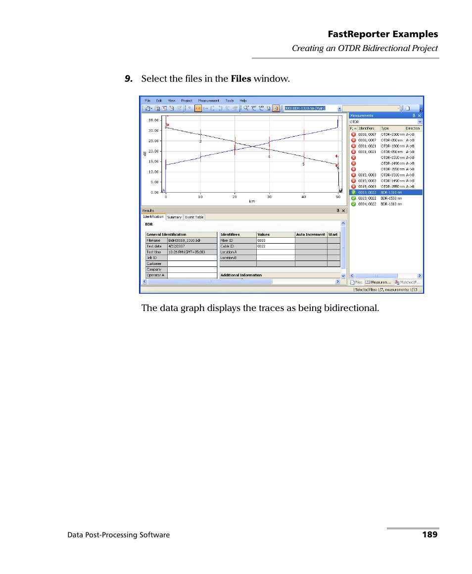 EXFO FastReporter Data Post-Processing Software User Manual | Page 195 / 256
