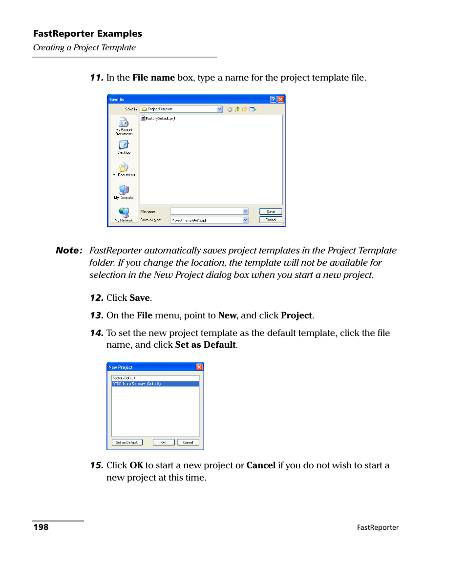 EXFO FastReporter Data Post-Processing Software User Manual | Page 204 / 256