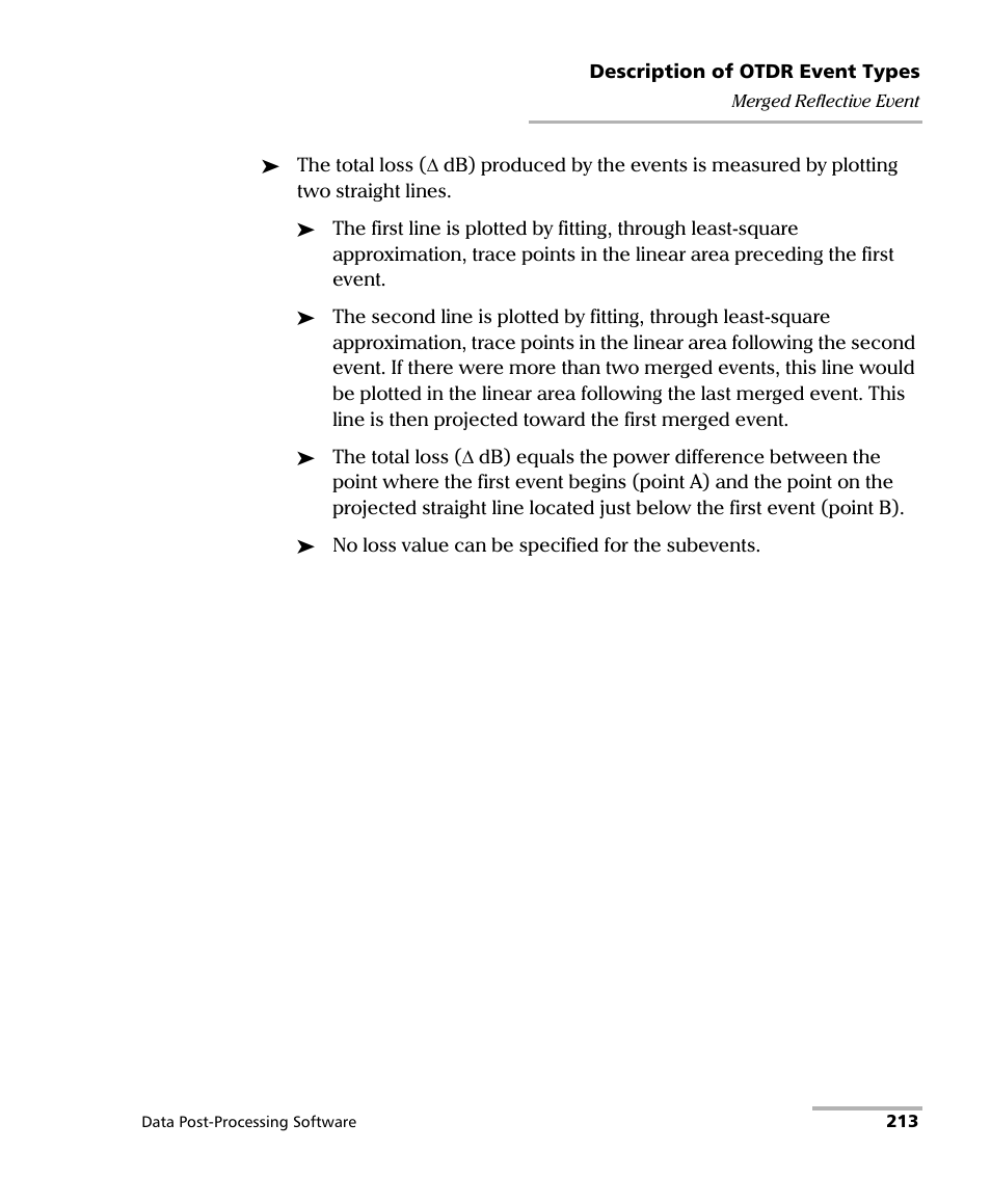EXFO FastReporter Data Post-Processing Software User Manual | Page 219 / 256