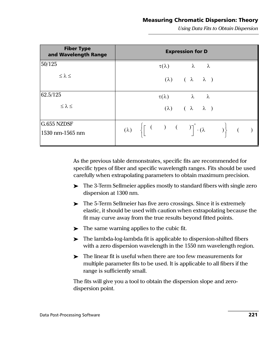 EXFO FastReporter Data Post-Processing Software User Manual | Page 227 / 256