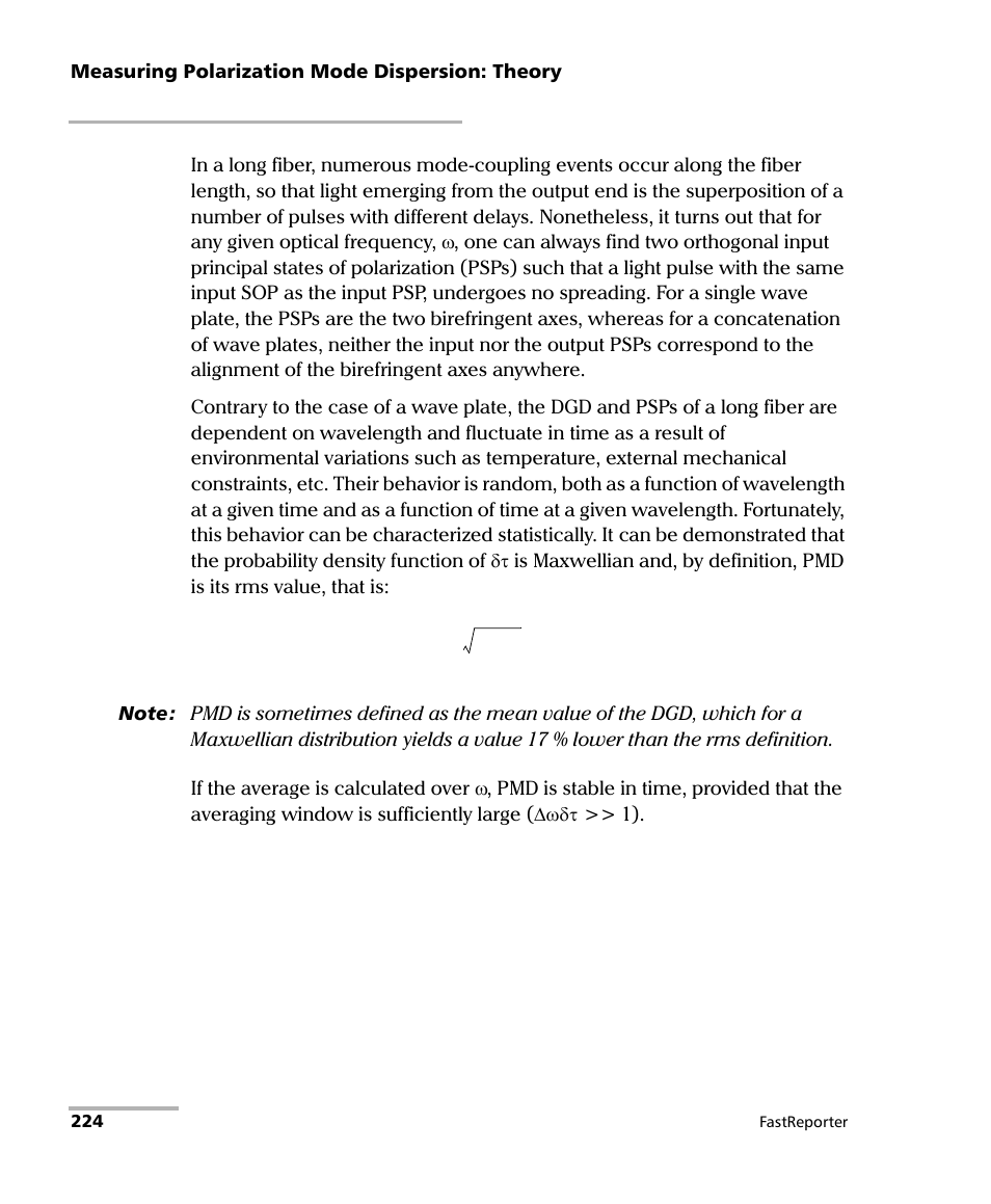 EXFO FastReporter Data Post-Processing Software User Manual | Page 230 / 256
