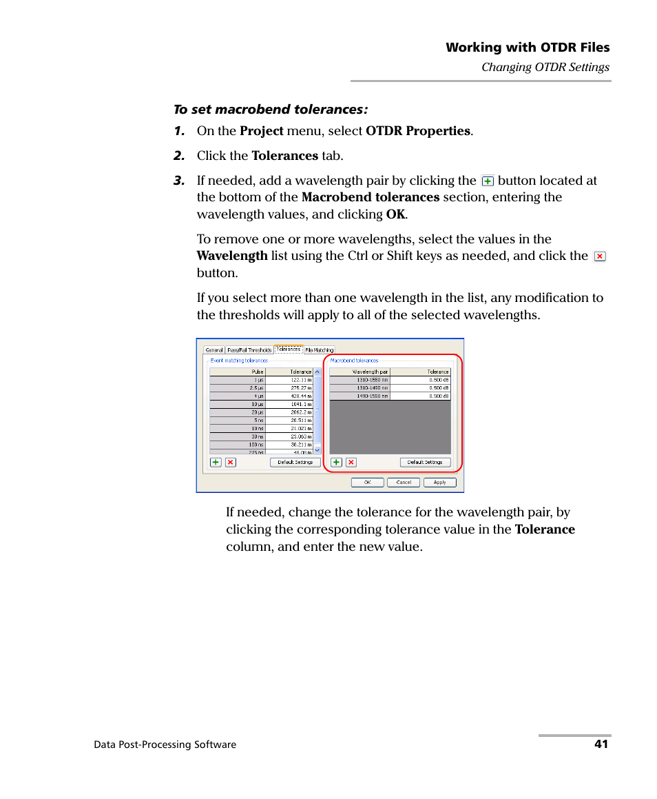 EXFO FastReporter Data Post-Processing Software User Manual | Page 47 / 256