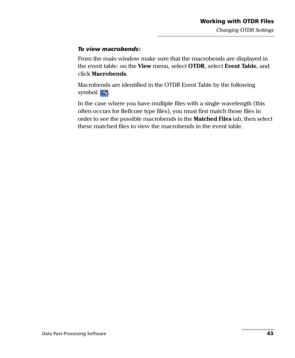 EXFO FastReporter Data Post-Processing Software User Manual | Page 49 / 256