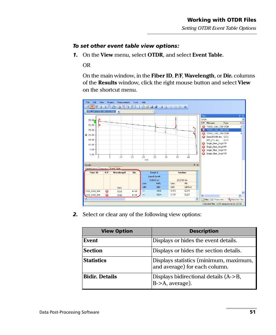 EXFO FastReporter Data Post-Processing Software User Manual | Page 57 / 256