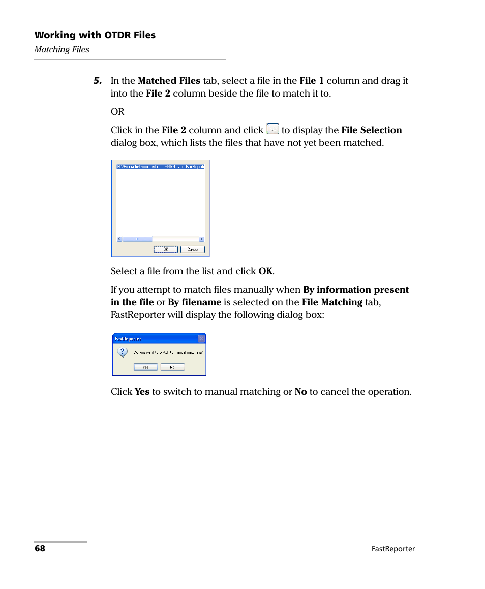 EXFO FastReporter Data Post-Processing Software User Manual | Page 74 / 256