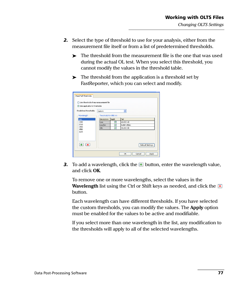 EXFO FastReporter Data Post-Processing Software User Manual | Page 83 / 256