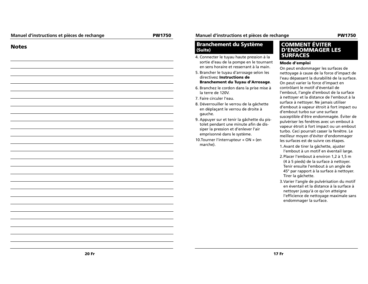 Campbell Hausfeld pw1750 User Manual | Page 17 / 18