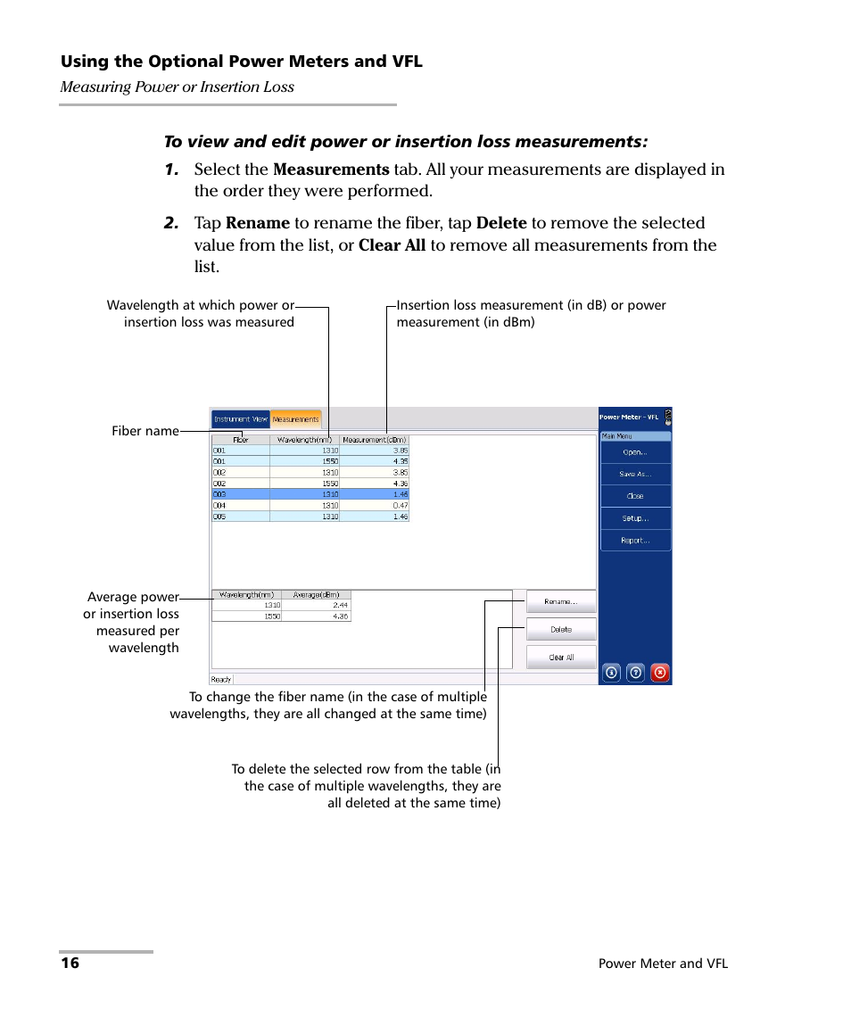 EXFO Inline Power Meter User Manual | Page 20 / 43