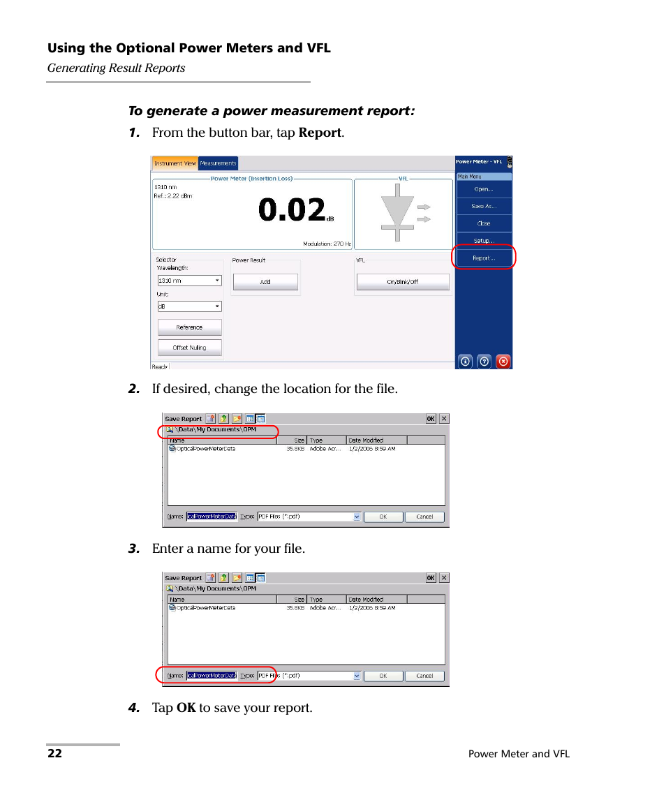 EXFO Inline Power Meter User Manual | Page 26 / 43