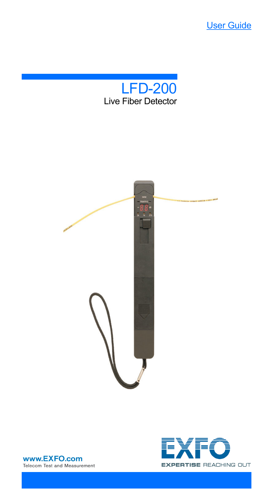 EXFO LFD-200 Live Fiber Detector User Manual | 25 pages