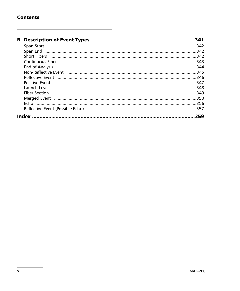 EXFO MAX-700 User Manual | Page 10 / 381