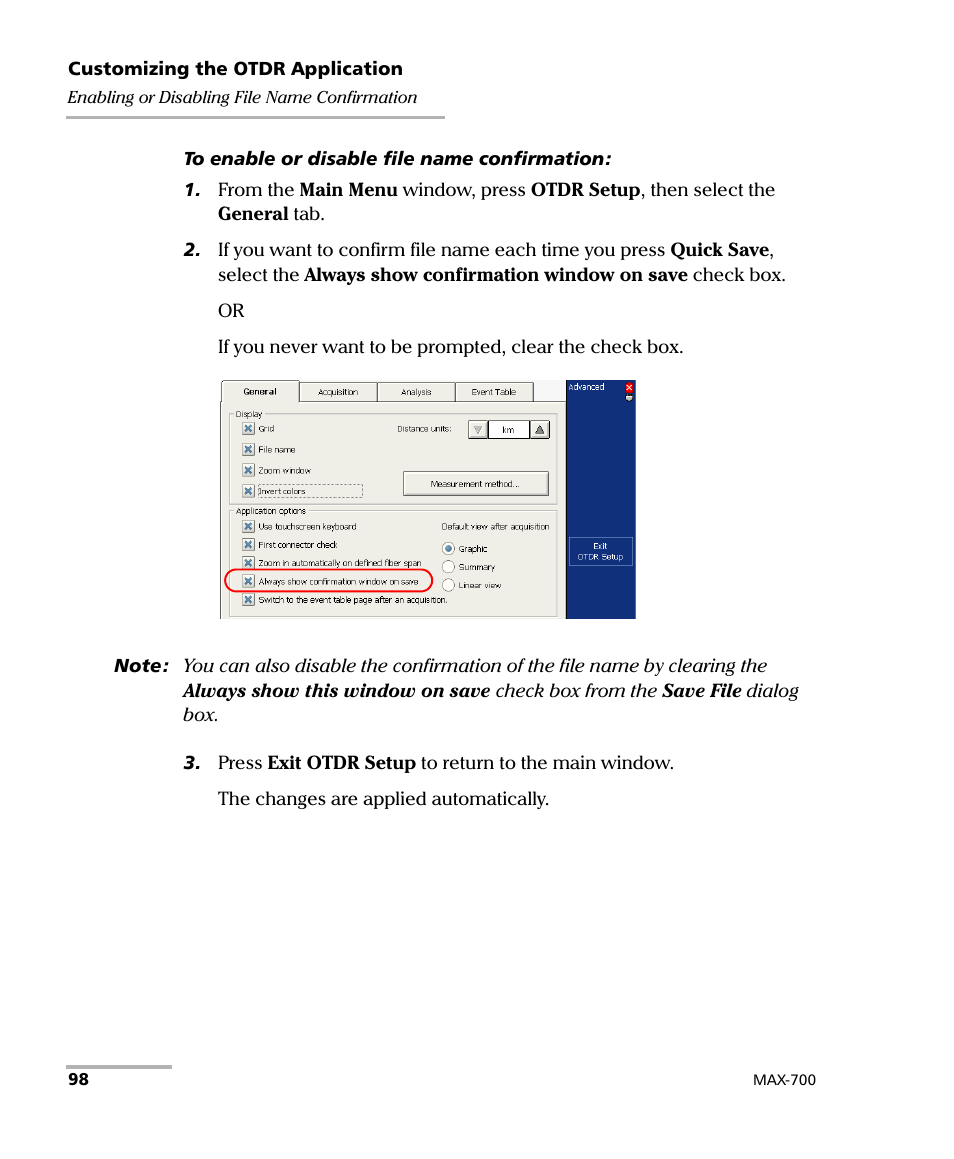 EXFO MAX-700 User Manual | Page 110 / 381