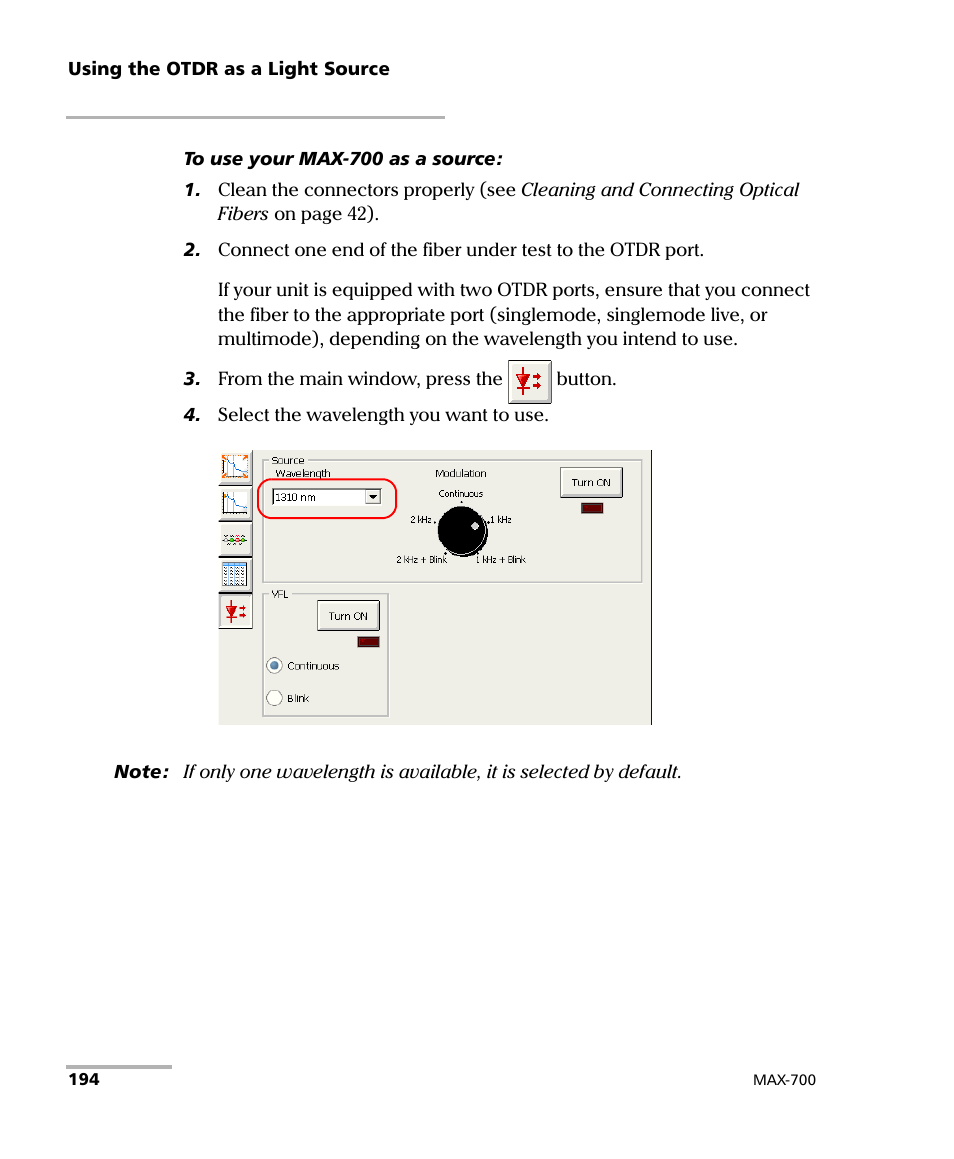 EXFO MAX-700 User Manual | Page 206 / 381