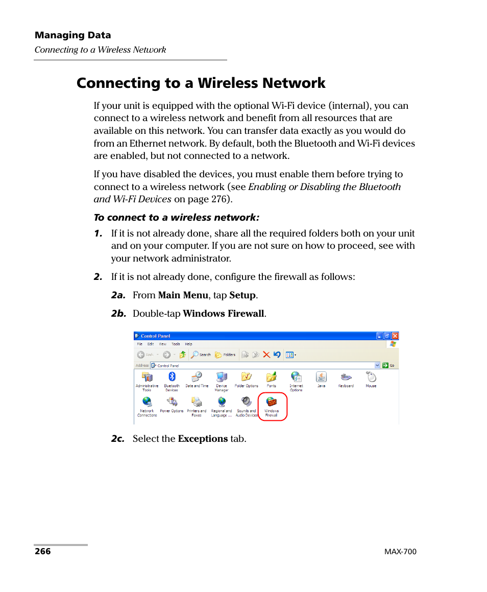 Connecting to a wireless network | EXFO MAX-700 User Manual | Page 278 / 381