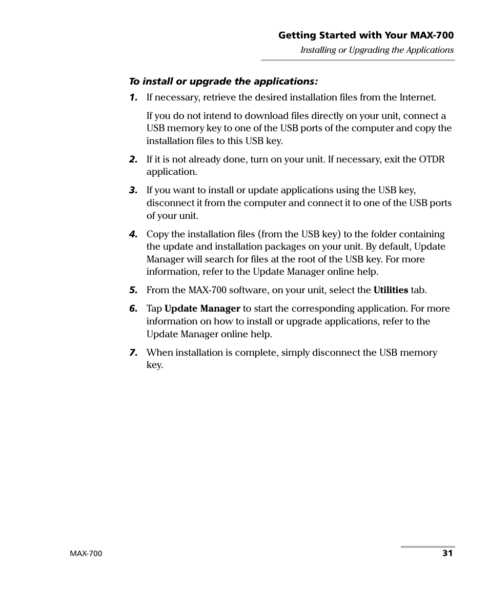 EXFO MAX-700 User Manual | Page 43 / 381