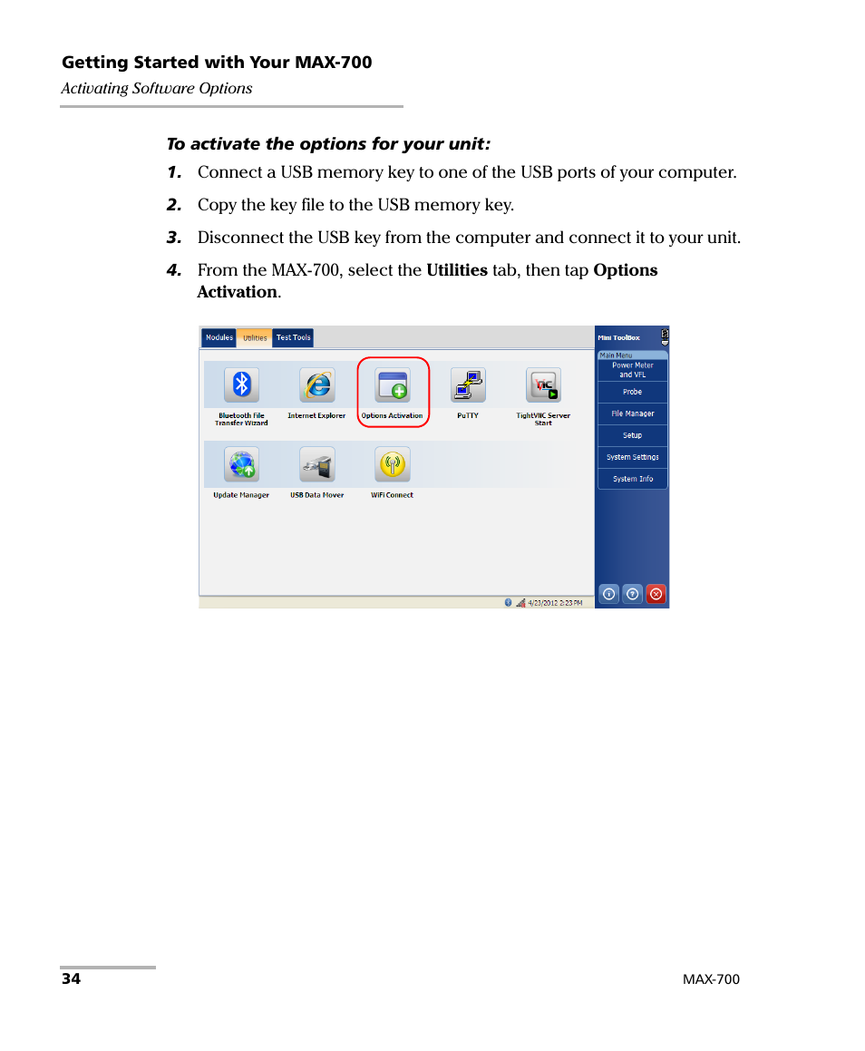 EXFO MAX-700 User Manual | Page 46 / 381