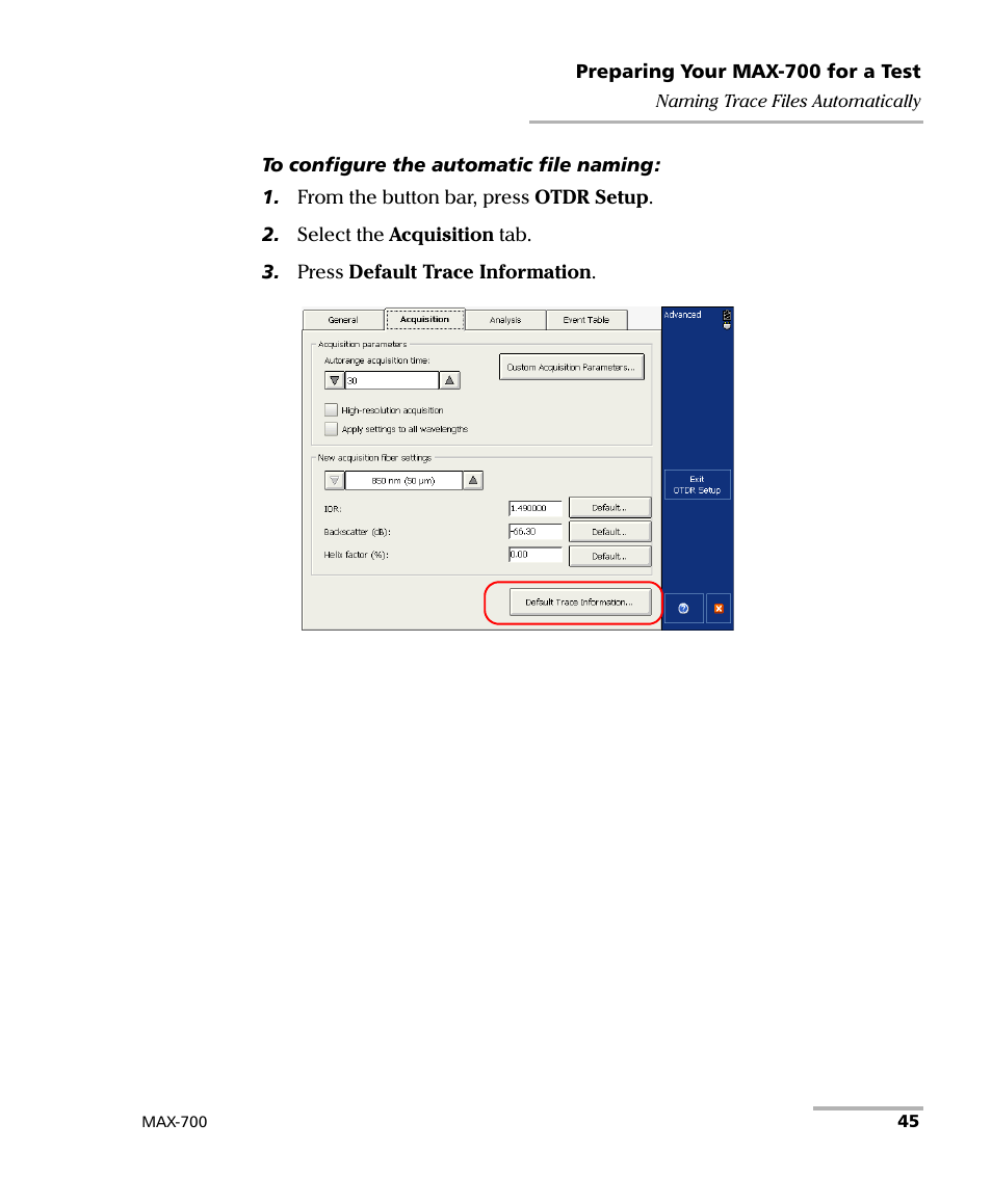 EXFO MAX-700 User Manual | Page 57 / 381