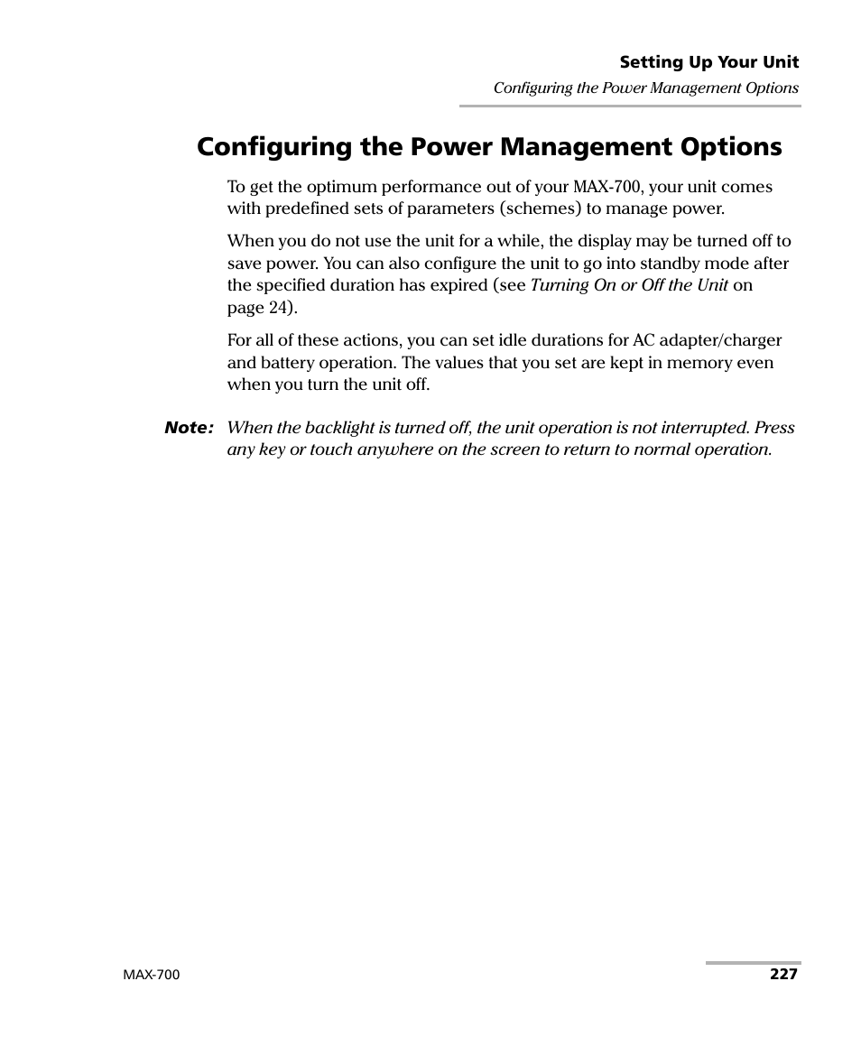Configuring the power management options | EXFO MAX-710-P User Manual | Page 239 / 381