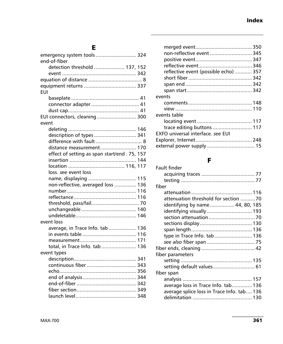 EXFO MAX-710-P User Manual | Page 373 / 381