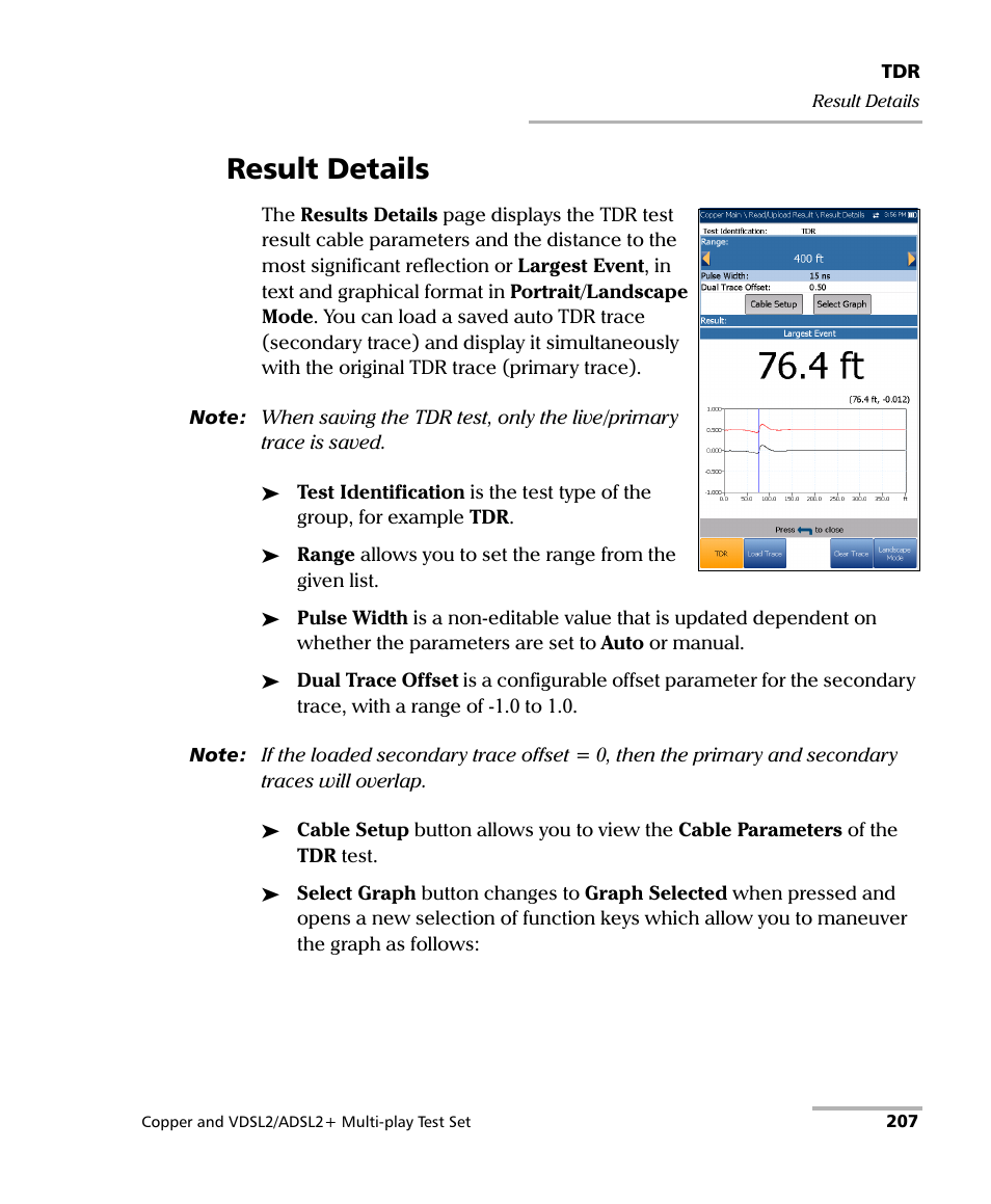 Result details | EXFO MaxTester 635 User Manual | Page 215 / 355