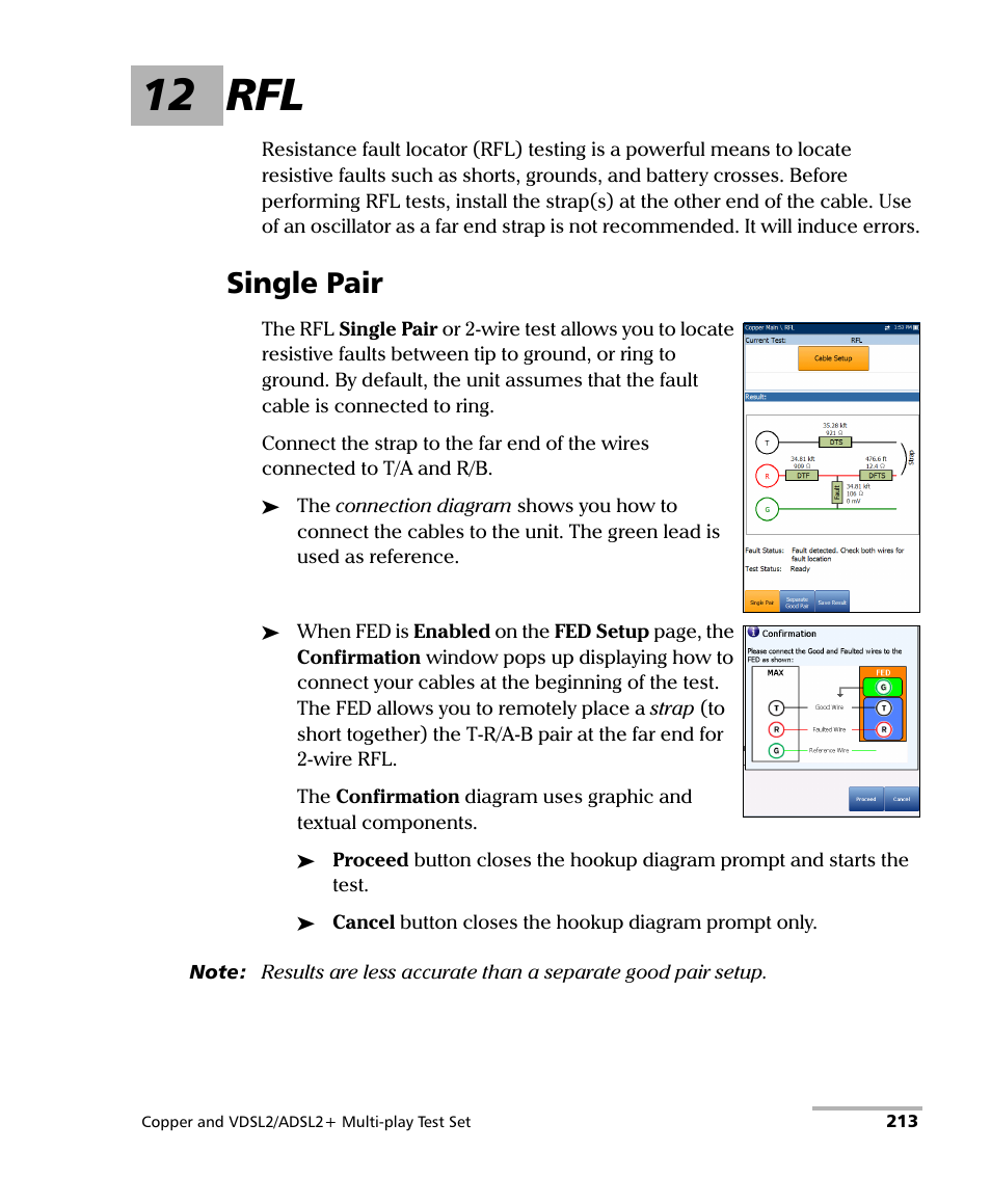 12 rfl, Single pair | EXFO MaxTester 635 User Manual | Page 221 / 355