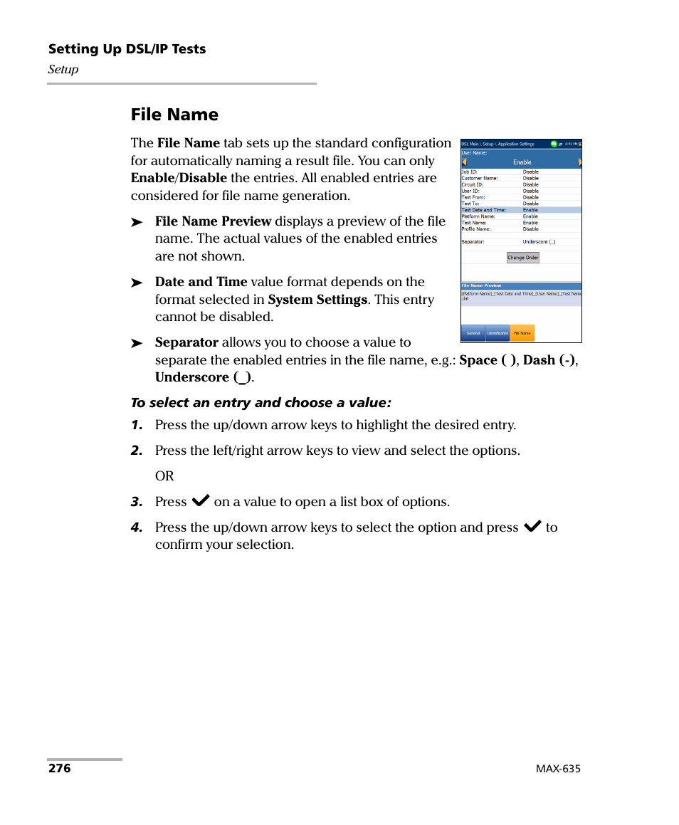 File name | EXFO MaxTester 635 User Manual | Page 284 / 355