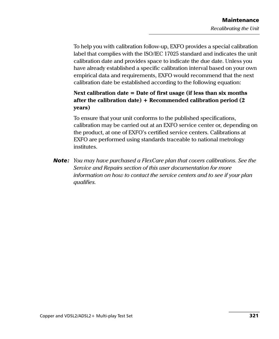 EXFO MaxTester 635 User Manual | Page 329 / 355