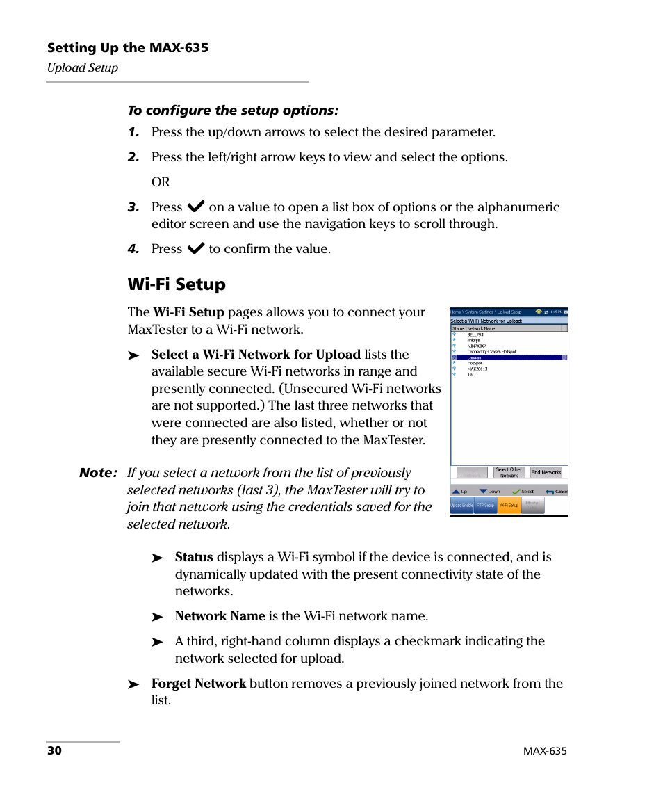 Wi-fi setup | EXFO MaxTester 635 User Manual | Page 38 / 355