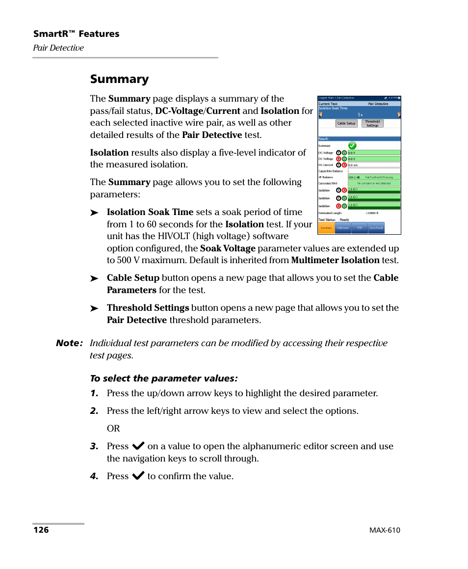 Summary | EXFO MaxTester MAX-610 User Manual | Page 134 / 281