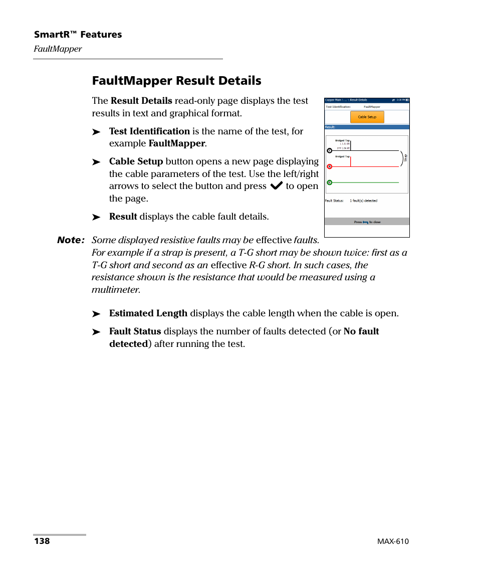 Faultmapper result details | EXFO MaxTester MAX-610 User Manual | Page 146 / 281