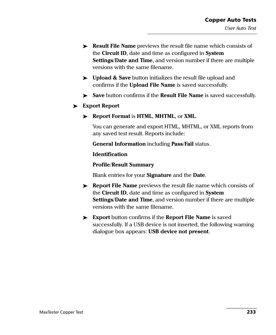 EXFO MaxTester MAX-610 User Manual | Page 241 / 281