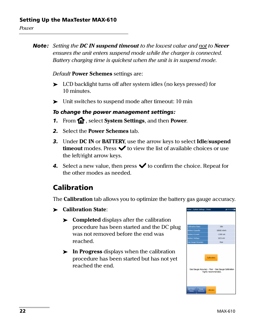 Calibration | EXFO MaxTester MAX-610 User Manual | Page 30 / 281