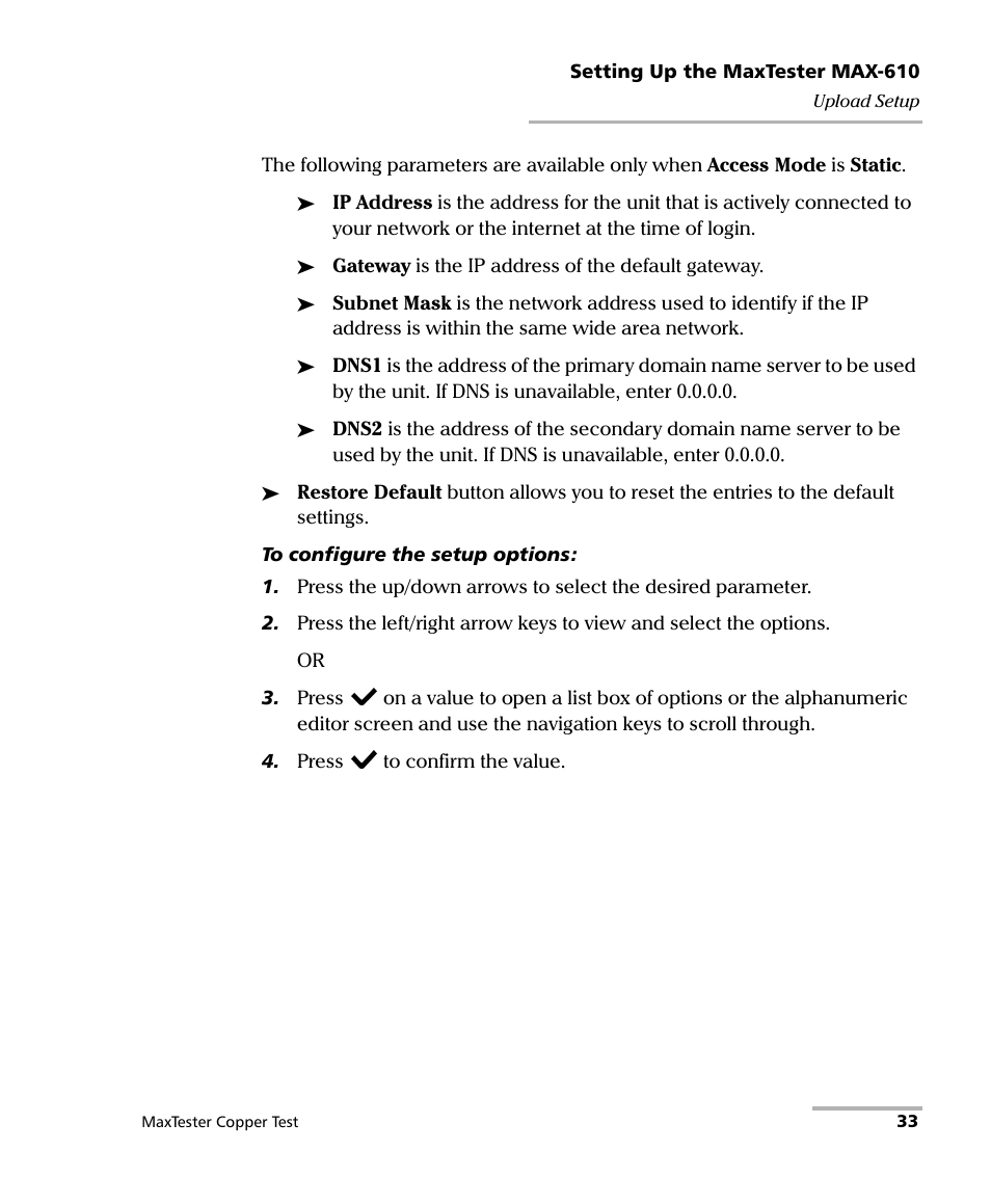 EXFO MaxTester MAX-610 User Manual | Page 41 / 281