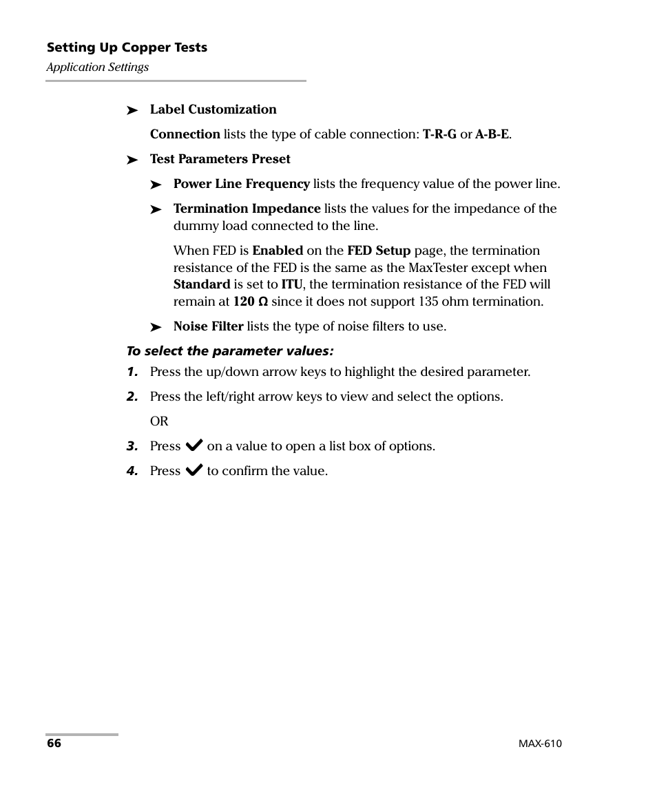 EXFO MaxTester MAX-610 User Manual | Page 74 / 281