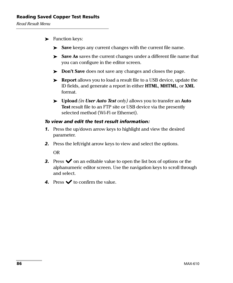 EXFO MaxTester MAX-610 User Manual | Page 94 / 281
