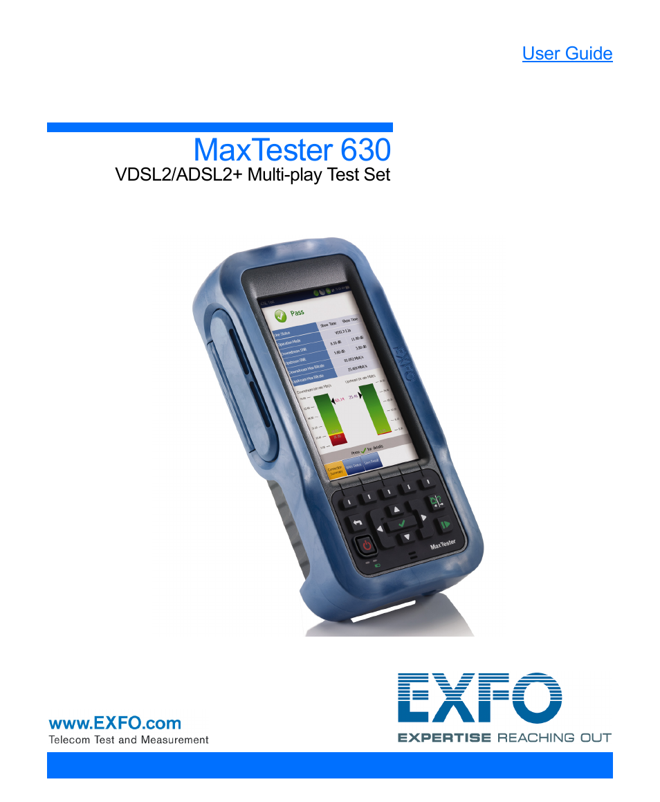 EXFO MaxTester MAX-630 User Manual | 135 pages