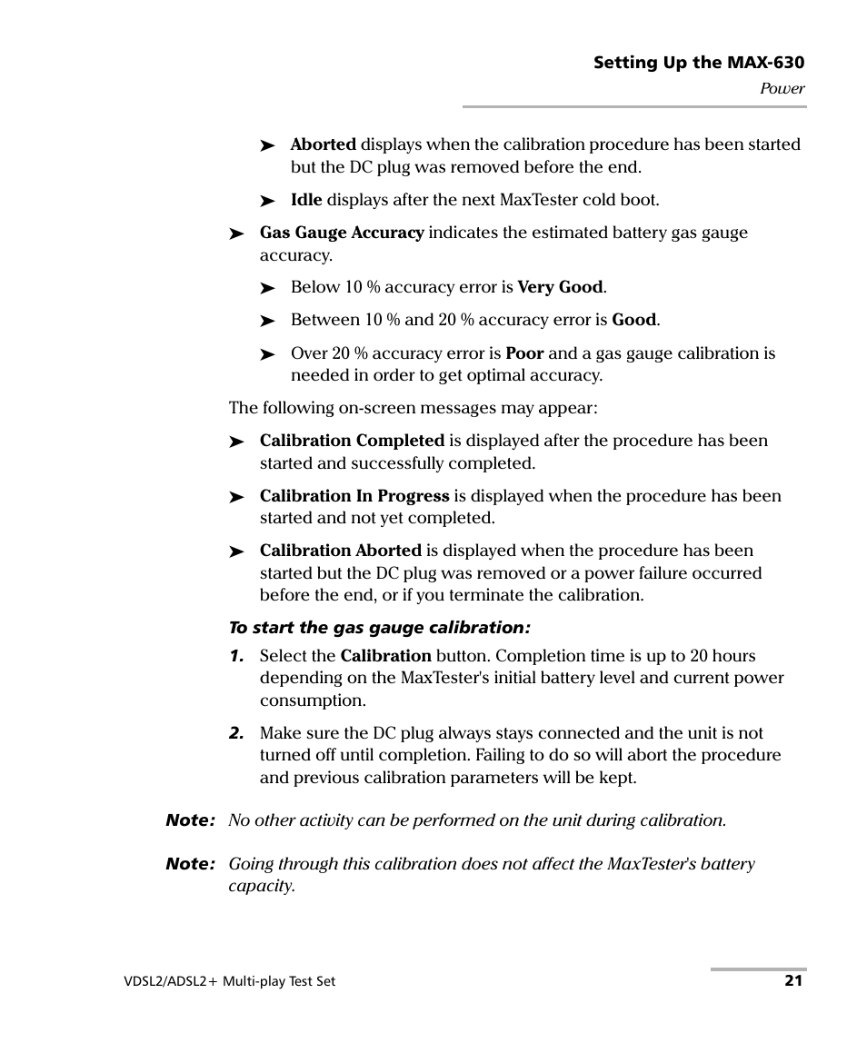 EXFO MaxTester MAX-630 User Manual | Page 27 / 135