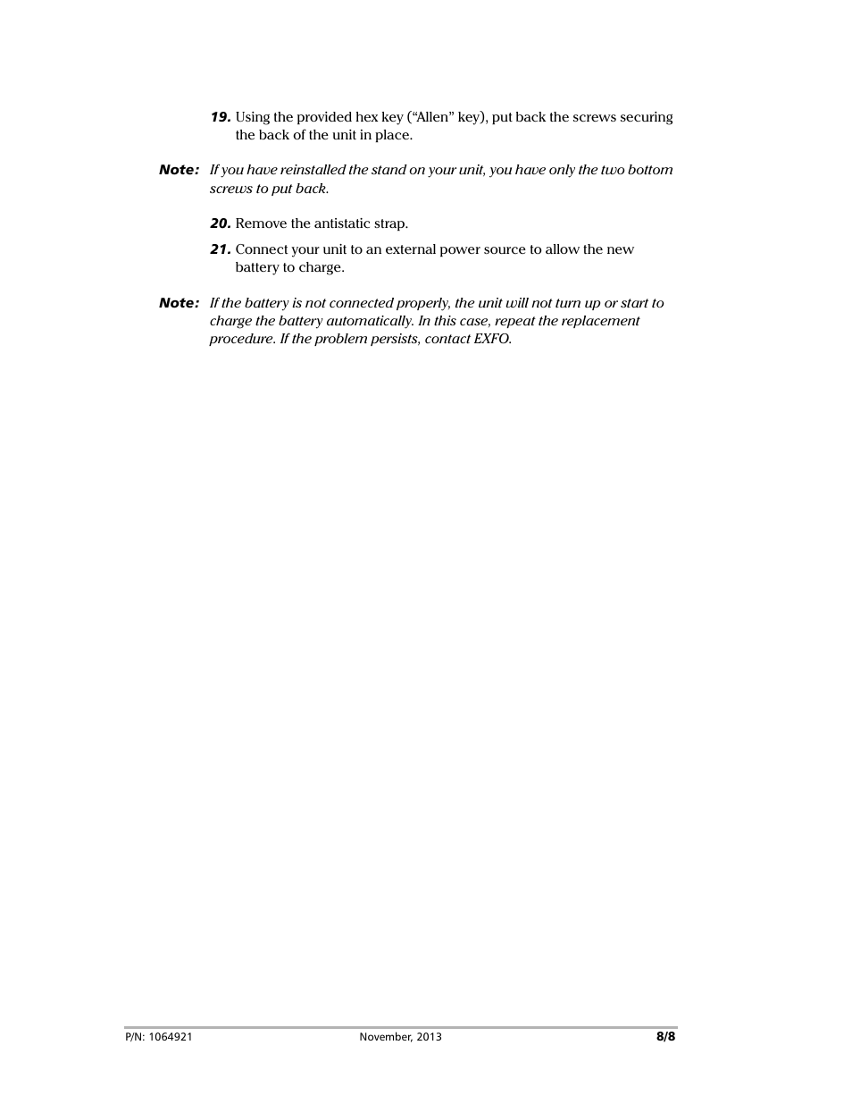 EXFO MaxTester Series User Manual | Page 8 / 8